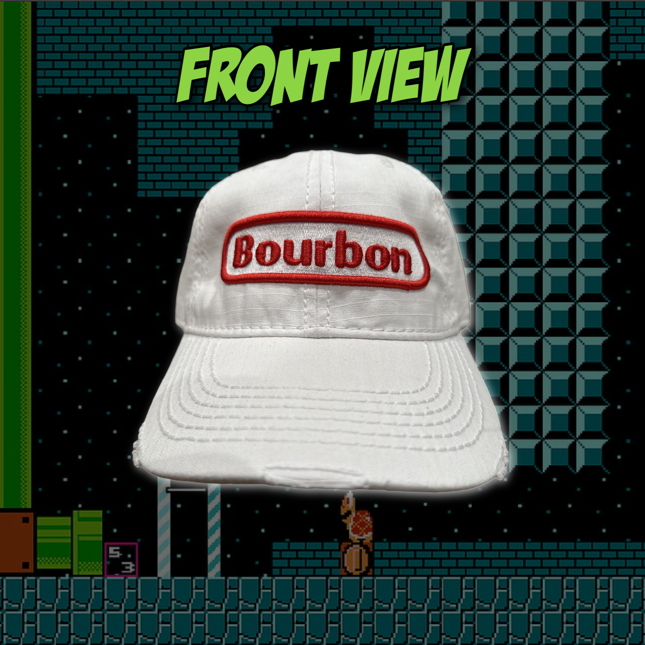 Gamer Bourbon Distressed Cap